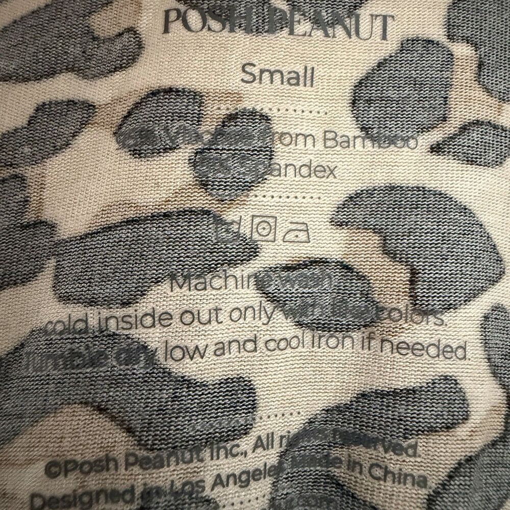 Posh Peanut Womens S Lana Leopard Bamboo Loungewear Lounge Set Pjs Pajamas - Picture 4 of 9